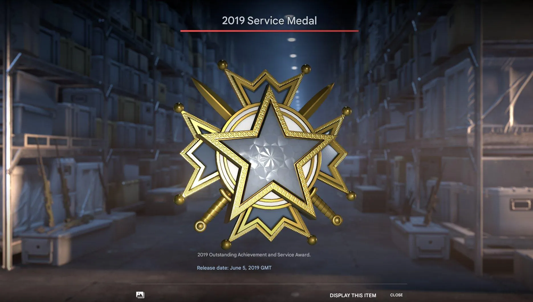 CS192 Prime Status, 569 Hours, 6 Medals (Global Offensive, Loyalty, 5-Year, 10-Year, 2016, 2019), Steam Level 9, Rank 3, 1,052 Steam Points 